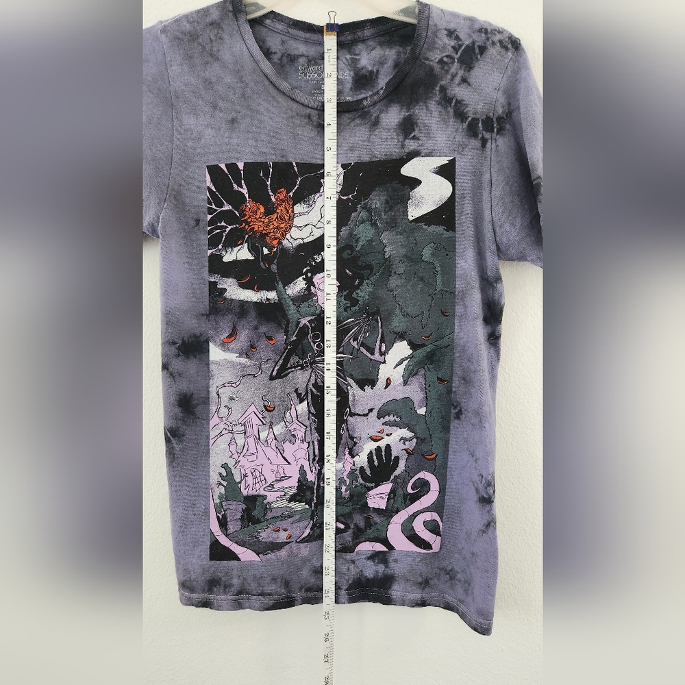 Edward Scissorhands Sketch Art Wash Boyfriend Fit Girls T-Shirt Size Sma… - Picture 9 of 11